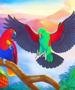 The Eclectus Parrots Diamond Painting