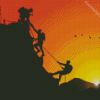 The Hikers Silhouette Diamond Painting