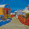 Thira City Streets Diamond Painting