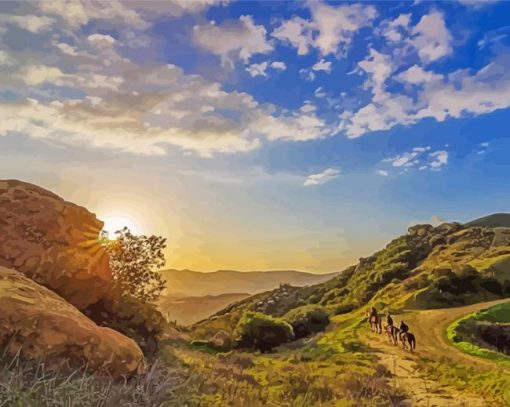 Topanga California Landscape Diamond Paintings