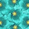 Turquoise Flowers Diamond Paintings