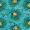 Turquoise Flowers Diamond Paintings