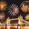 UK Tower Bridge Fireworks Diamond Paintings