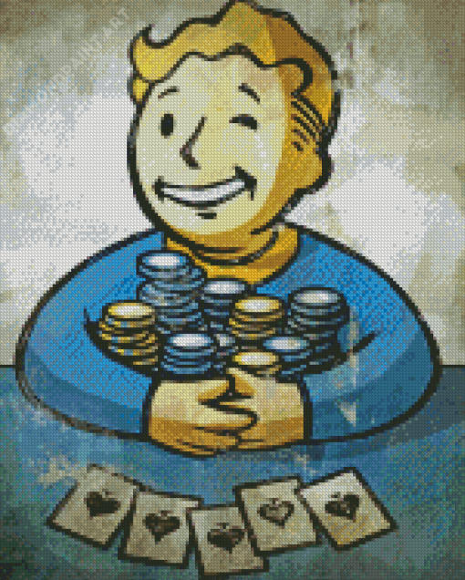 Vault Boy Fallout Game Diamond Painting