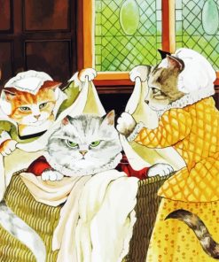 Vintage Cats Diamond Paintings