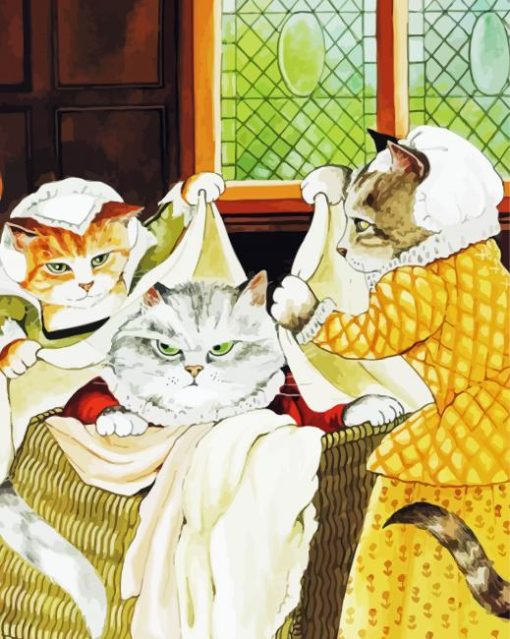 Vintage Cats Diamond Paintings