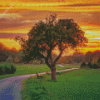 Westerwald Sunset Diamond Painting