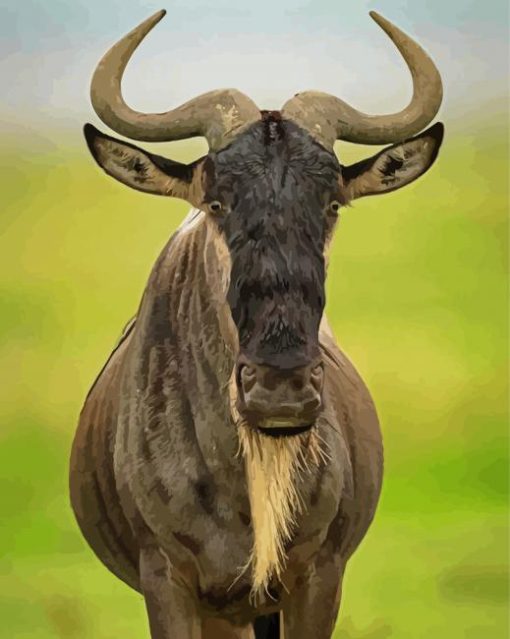 Wildebeest Animal Diamond Painting