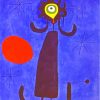 Woman In Front Of Sun Miro Art Diamond Painting