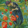 Woman And Poppies Diamond Painting