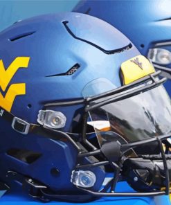 Wvu Football Blue Helmet Diamond Painting