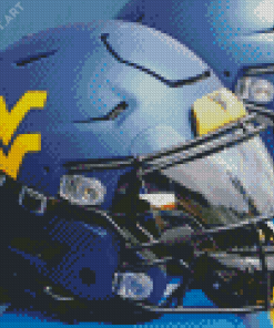 Wvu Football Blue Helmet Diamond Painting