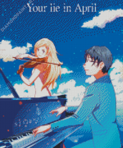 Your Lie In April Poster Diamond Painting