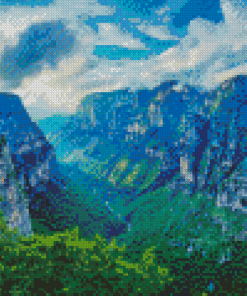 Zagori Greece Landscape Diamond Painting