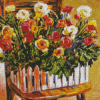 Abstract Flowers On The Chair Diamond Paintings