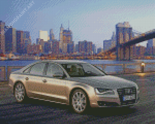 Aesthetic Audi A8 Car Diamond Paintings