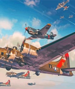 Aesthetic B17 Illustration Diamond Painting