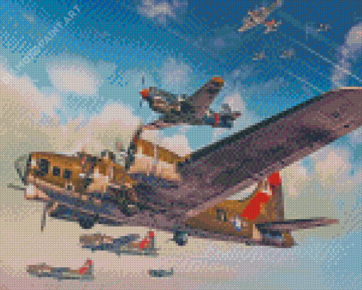 Aesthetic B17 Illustration Diamond Painting