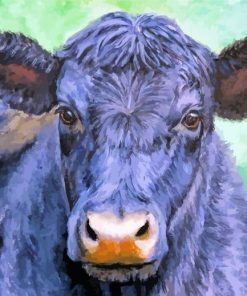 Aesthetic Black Cow Animal Art Diamond Paintings