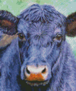 Aesthetic Black Cow Animal Art Diamond Paintings