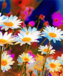 Aesthetic Field Of Daisies Diamond Paintings