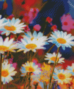 Aesthetic Field Of Daisies Diamond Paintings