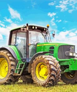 Aesthetic John Deere Tractor Diamond Painting