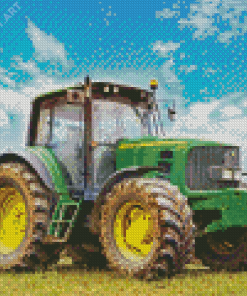 Aesthetic John Deere Tractor Diamond Painting