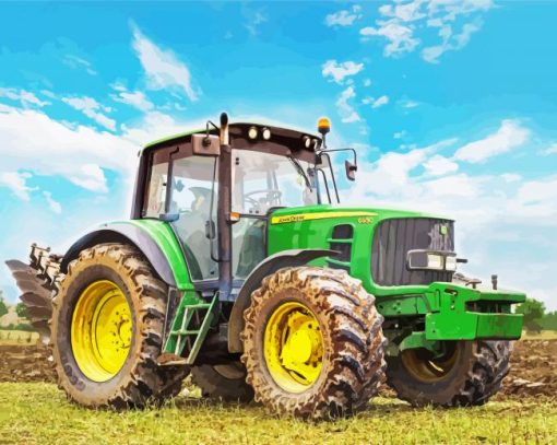 Aesthetic John Deere Tractor Diamond Painting