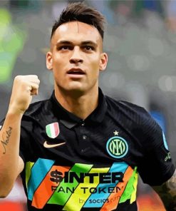 Aesthetic Lautaro Martínez Footballer Diamond Paintings