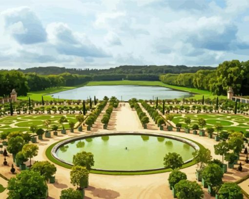 Aesthetic Palace Of Versailles Garden Diamond Painting