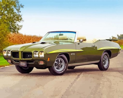 Aesthetic Pontiac 1970 Gto Car Diamond Painting