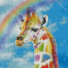 Aesthetic Rainbow Giraffe Diamond Painting