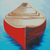 Aesthetic Red Canoe Diamond Painting