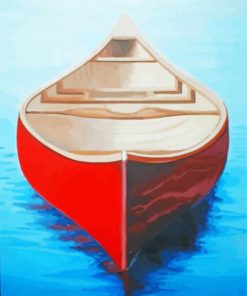 Aesthetic Red Canoe Diamond Painting