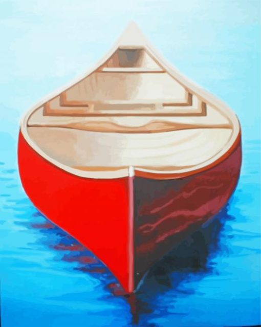 Aesthetic Red Canoe Diamond Painting