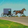 Aesthetic Amish Buggy Diamond Paintings