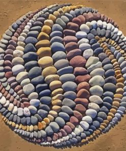 Aesthetic Beach Stones Diamond Painting