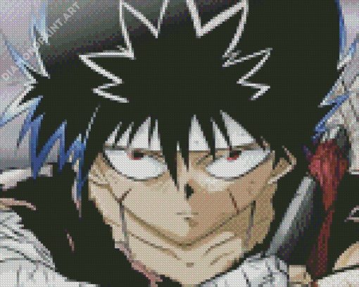 Aesthetic Hiei Anime Diamond Painting