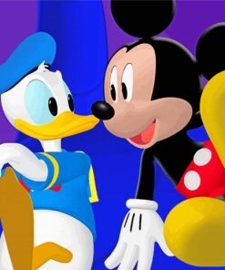 Aesthetic Mickey Mouse And Donald Duck Diamond Painting