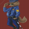 Aesthetic Policeman Cat Diamond Painting