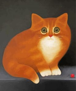 Aesthetic Yellow Fat Cat Diamond Paintings