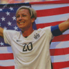 American Woman Soccer Player Diamond Paintings