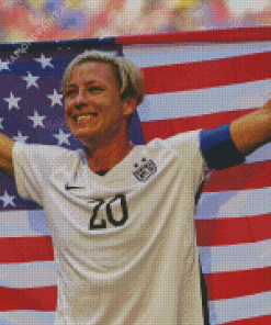 American Woman Soccer Player Diamond Paintings