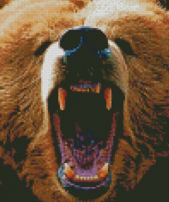 Angry Bear Wildlife Diamond Painting