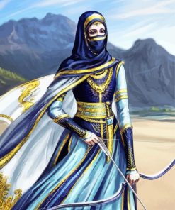 Arabian Brave Woman Diamond Painting