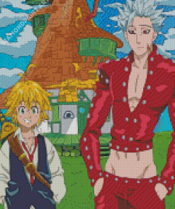 Ban And Meliodas Art Diamond Painting