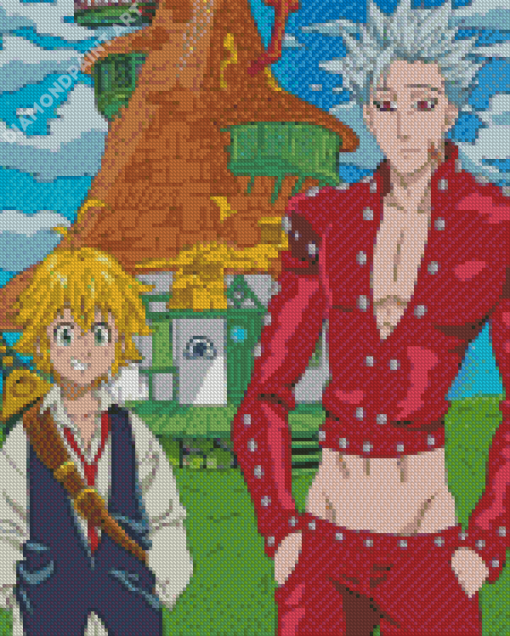 Ban And Meliodas Art Diamond Painting