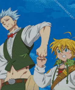 Ban And Meliodas Characters Diamond Painting