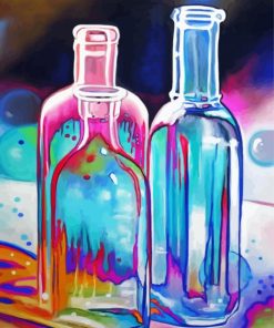 Beautiful Abstract Bottles Diamond Painting